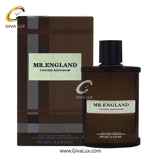  ادو پرفیوم  مردانه فرگرنس ورد اورجینال مدل Fragrance World Mr. England United Kingdom | مستر انگلند یونایتد کینگدام رایحه مشابه باربری لندن حجم  100 میل